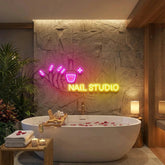 Nail Studio Artwork Led Neon Sign Light, Nail Spa Decoration