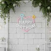Heart Happy Birthday Neon Signs