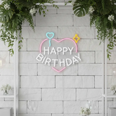 Heart Happy Birthday Neon Signs