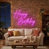 Happy Birthday Led Neon Sign Light