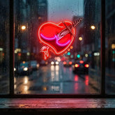 Heart Sword Artwork Led Neon Sign Light
