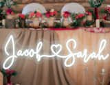 Heart Wedding Neon Sign