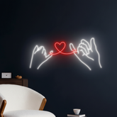 Couple Hand&Heart Lover Neon Sign Room Wall Art Decor