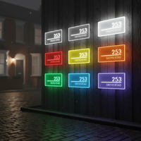 Custom Led Address Number Sign House Sign Light Box