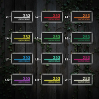 Custom Led Address Number Sign House Sign Light Box