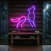 Howling Dog Led Neon Sign Light
