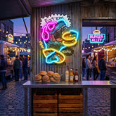 Hungry Dinosour LED Neon Sign Light Pop Art