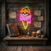 Ice Cream Skull LED Neon Sign Light Pop Art