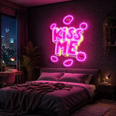 Kiss Me Led Neon Acrylic Artwork
