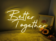 Better Together Neon Sign for Wedding Party Decoration