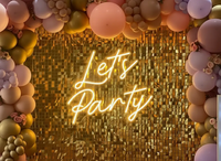 Let's Party Neon Sign Design Party Neon Sign