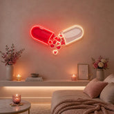 Love Capsule Cartoon LED Neon Sign Light Pop Art