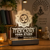 Personalized Mandala Yoga Studio Night Light SGTN048