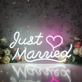 Just Married Neon Sign for Wedding Party Decor