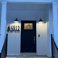 Custom Metal House Number Sign Address Plaque