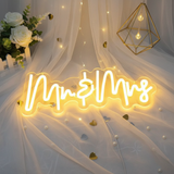 Mr&Mrs Neon Sign for Party Decor