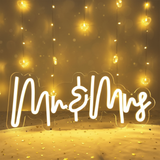Mr&Mrs Neon Sign for Party Decor