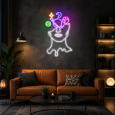 Galaxy Brain Led Neon Sign Light
