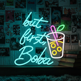 Bubble Tea with Cup Neon Sign