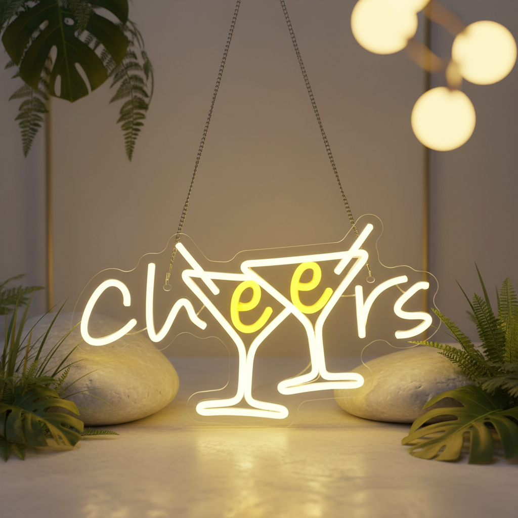 Cheers Neon Sign for Pub Party Club Bar Decor - VN03 - Customneonstudio