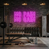 No Pain No Gain Led Neon Sign Light