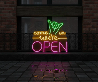 Come in We're Open Sign Bar Led Light Sign
