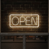 OPEN Welcome LED Neon Sign Custom Business Bar Sign