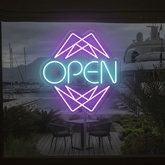Neon LED Open Sign for Business Shop Decor