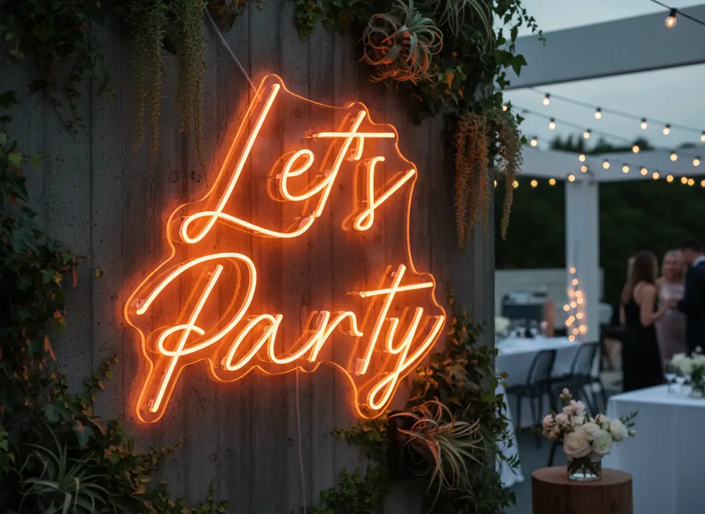 Let's Party Neon Sign Design Party Neon Sign