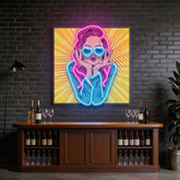 Woman Retro LED Neon Sign Light Pop Art