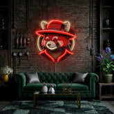 Red Racoon LED Neon Sign Light Pop Art