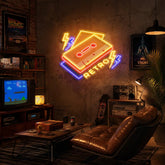 Cassette Retro Led Neon Acrylic Artwork