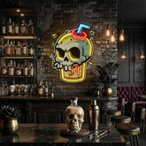 Smoothies Skull LED Neon Sign Light Pop Art