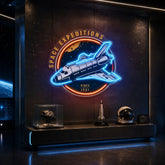 Space Expeditions LED Neon Sign Light Pop Art