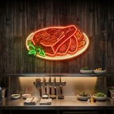 Steak Beef Steak LED Neon Sign Light Pop Art