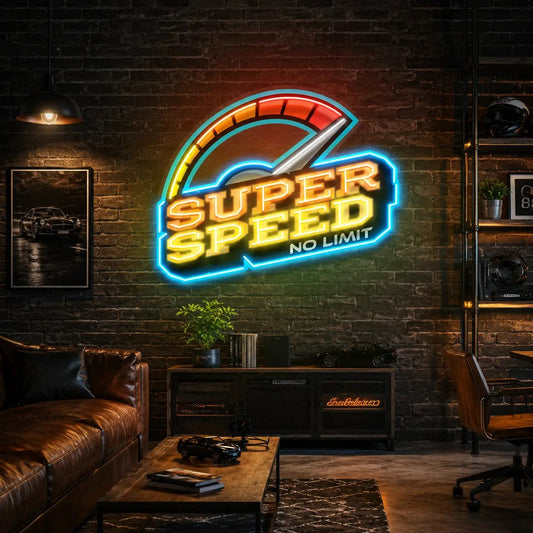 Super Speed LED Neon Sign Light Pop Art