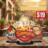 Custom Table Top Sign