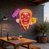 Bone Steak LED Neon Sign Light Pop Art