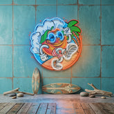 Tropical Sunrise Orange Cartoon LED Neon Sign Light Pop Art