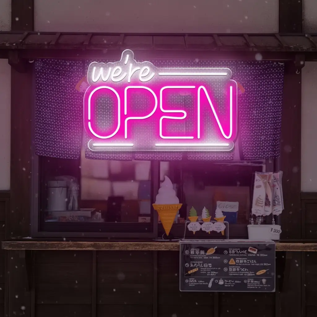 Open Neon Sign Business Shop Led Light Sign