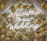 Welcome To Our Wedding Neon Sign for Wedding Party Decor