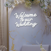 Welcome To Our Wedding Neon Sign for Wedding Party Decor