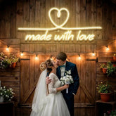 Made With Love 2 Wedding Led Neon Sign Light