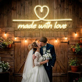 Made With Love 2 Wedding Led Neon Sign Light