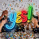 Yes Sign LED Neon Sign Light Pop Art