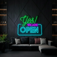 Yes Open Neon Sign Shop&Bar Open Led Sign