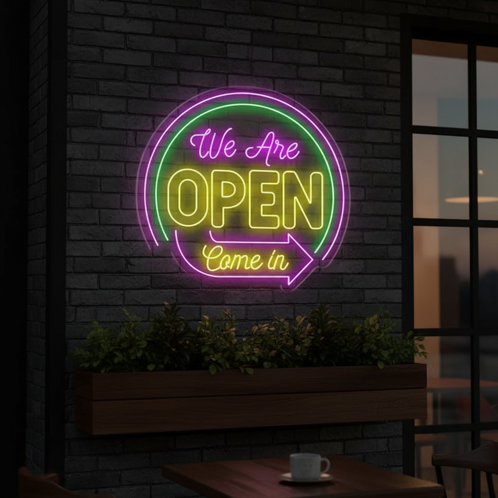 We Are Open Come In Led Neon Sign