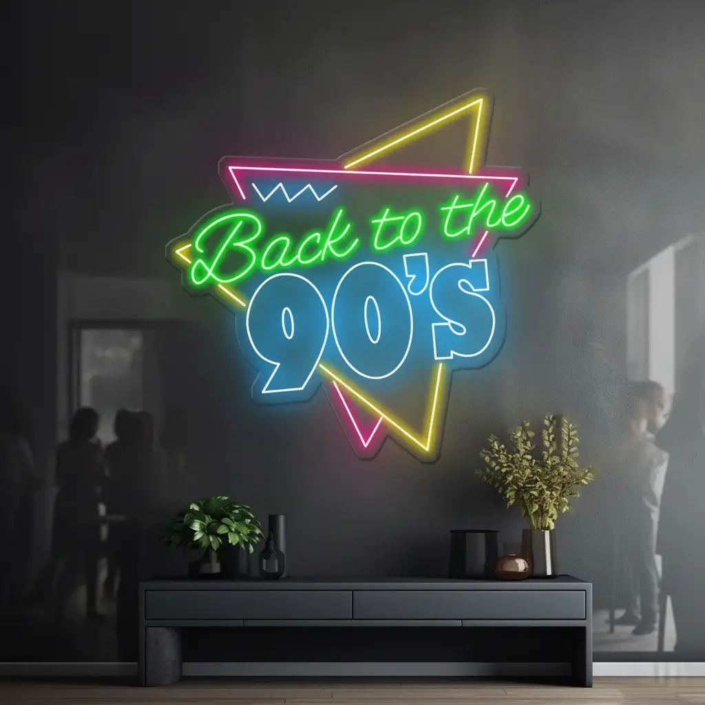 Retro Led Sign Back to the 80s 90s Led Neon Sign