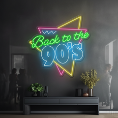 Retro Led Sign Back to the 80s 90s Led Neon Sign