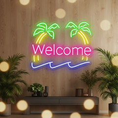 Custom Palm Tree Neon Sign Summer Party Sign